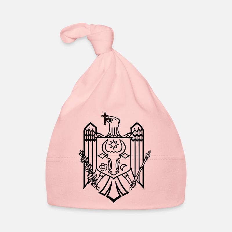 drapeau moldave emblème de Chisinau Moldavie Bonnet bio Bébé