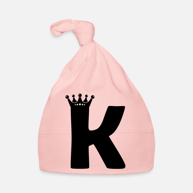 buchstabe K krone Baby Bio-Mütze