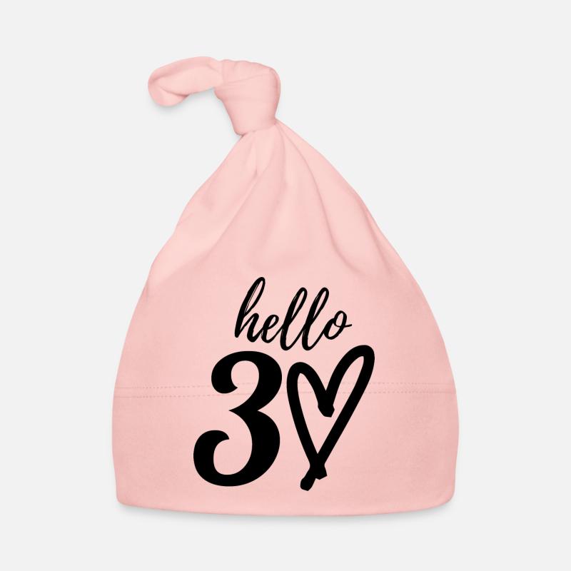 hallo 30. 30. Geburtstag Baby Bio-Mütze