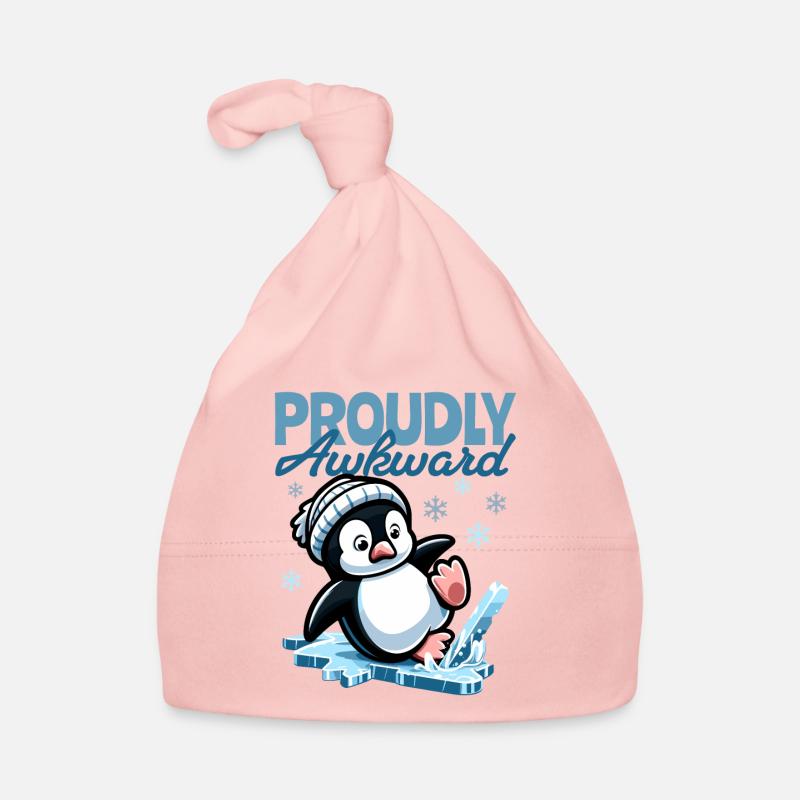 Proudly Awkward – Cute Penguin Slips on the Egg Organic Baby Cap
