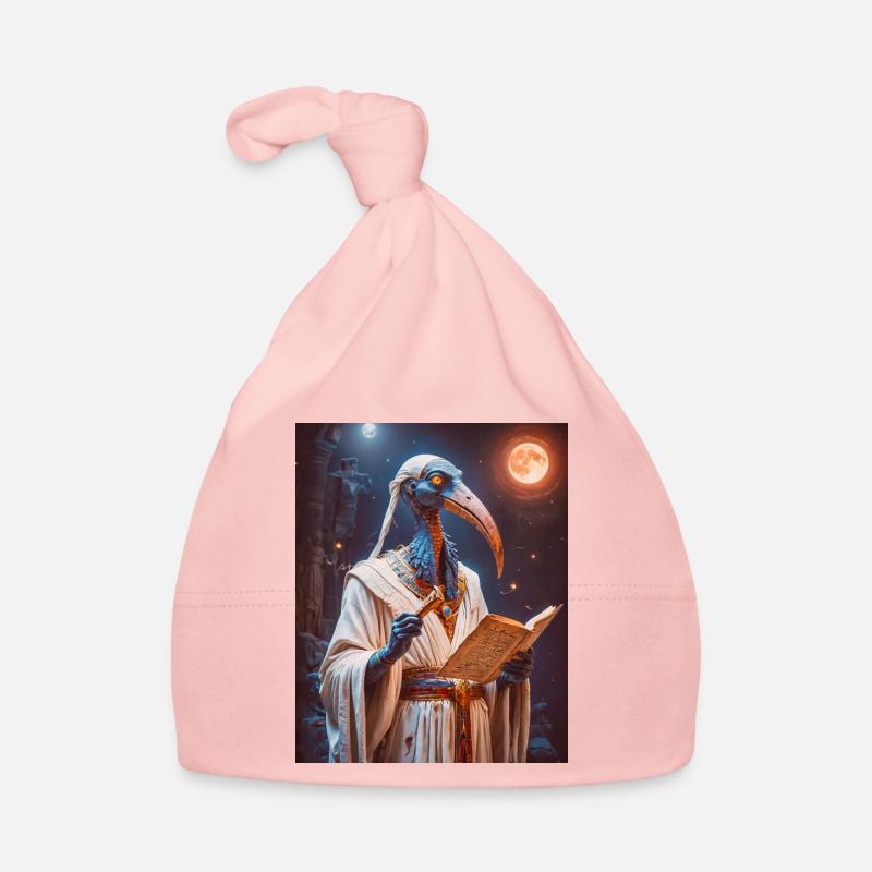 Thoth, ibis-headed god, holding a scroll Organic Baby Cap