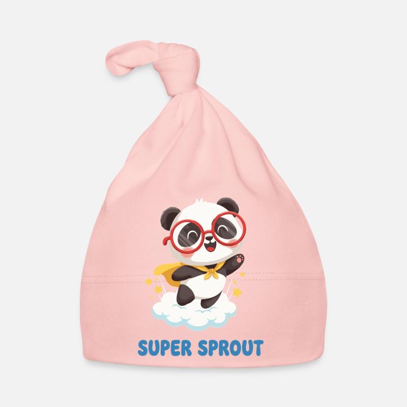 Mignon Super Sprout Panda avec capuchon Bonnet bio Bébé