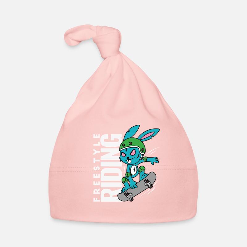 Bunny Rebel – Freestyle Skateboard Baby Bio-Mütze