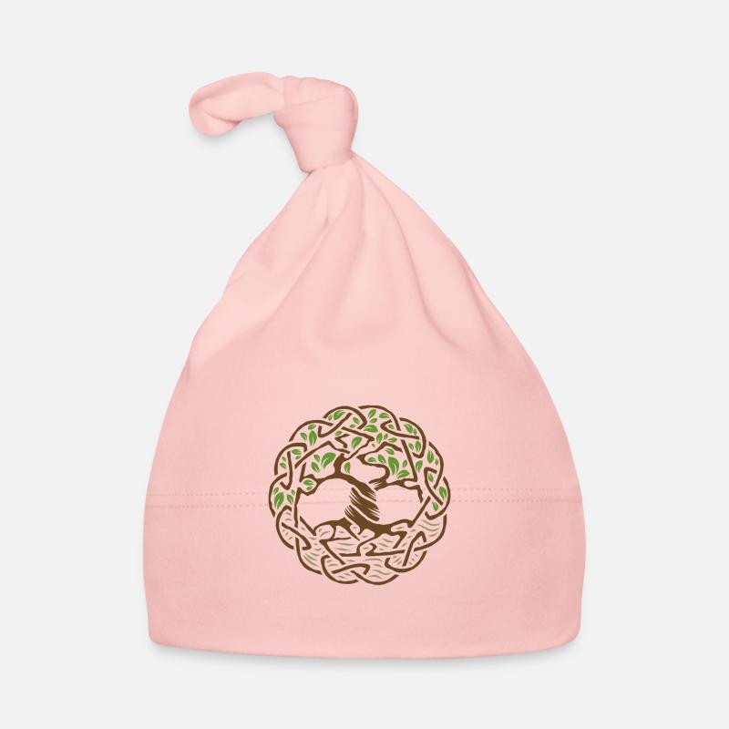 Celtic Tree Organic Baby Cap