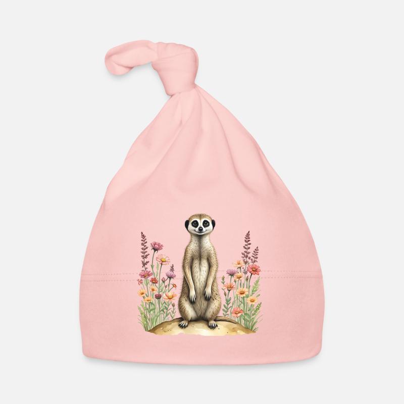 Niedliches Erdmännchen Baby Bio-Mütze