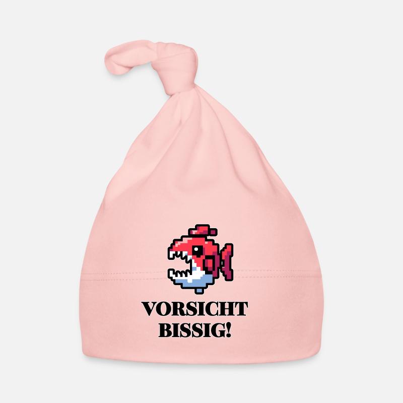 Attention Snappy - Funny Fish Design Bonnet bio Bébé