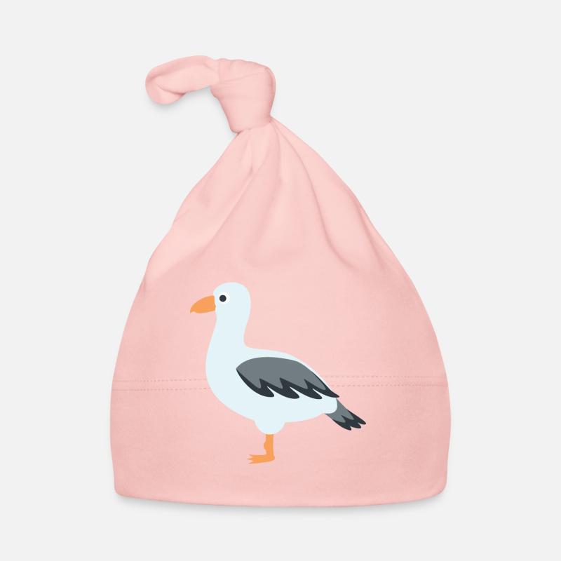 Möwe - Baby Bio-Mütze - Rosa