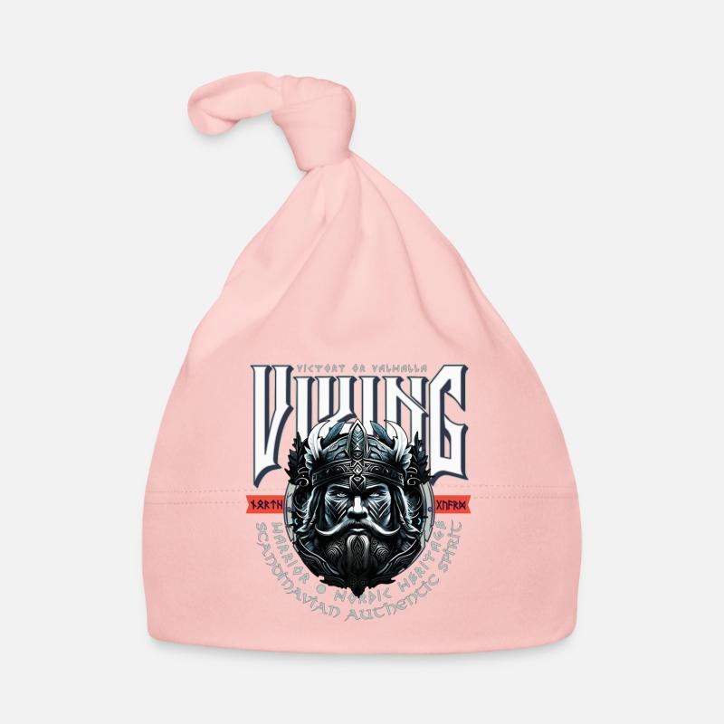 VIKING, VICTORY OR VALHALLA! - Bonnet bio Bébé - rose