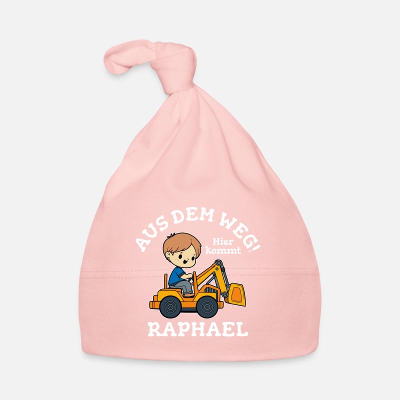Raphael Vorname Bagger - Baby Bio-Mütze - Rosa