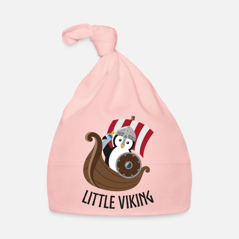 Petit pingouin viking Bonnet bio Bébé