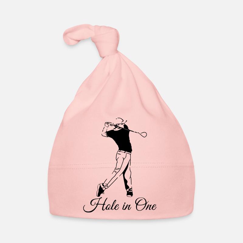 Golf - Hole in One - Bonnet bio Bébé - rose