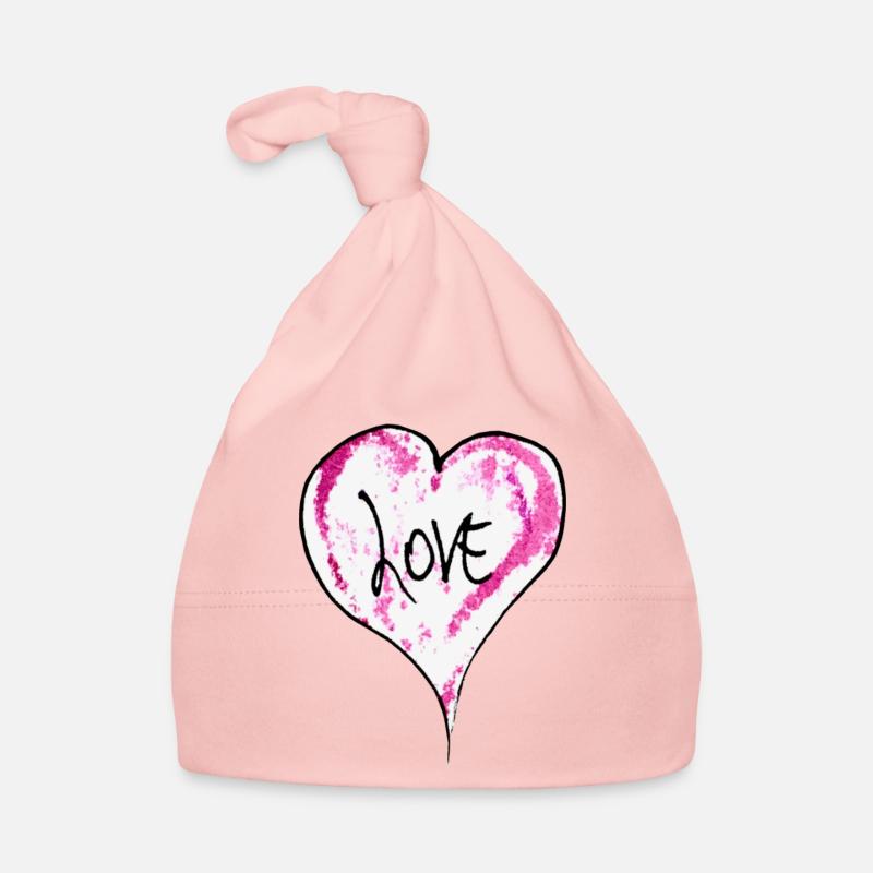 PINK LOVE Organic Baby Cap