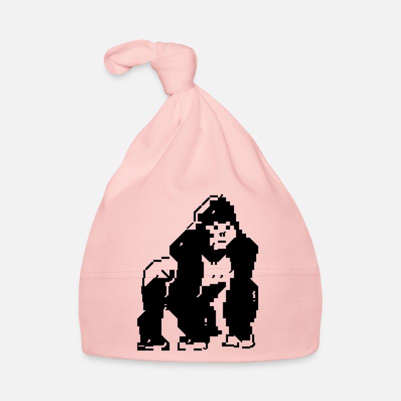 Gorille PETSCII Bonnet bio Bébé