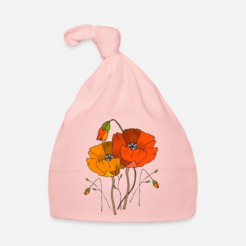 Blumen Baby Bio-Mütze