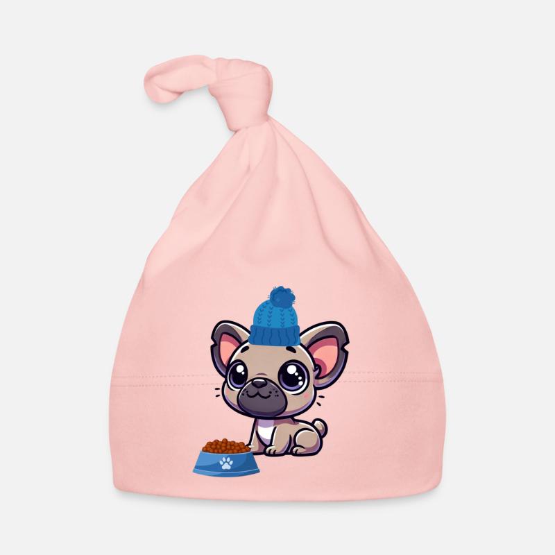 Bonnet chiot - Bonnet bio Bébé - rose