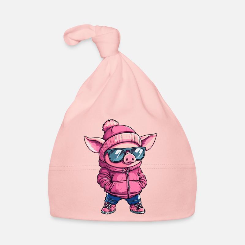 Schwein Cool Comic Baby Bio-Mütze
