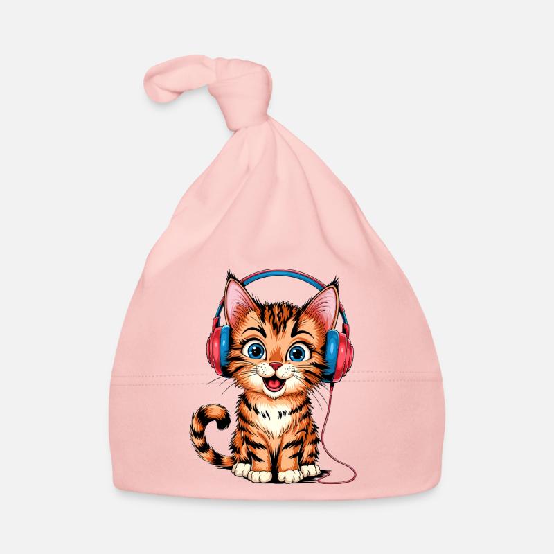 Kopfhörer-Kätzchen Baby Bio-Mütze