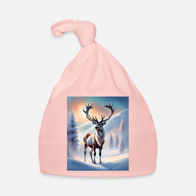 Renne d’hiver Bonnet bio Bébé