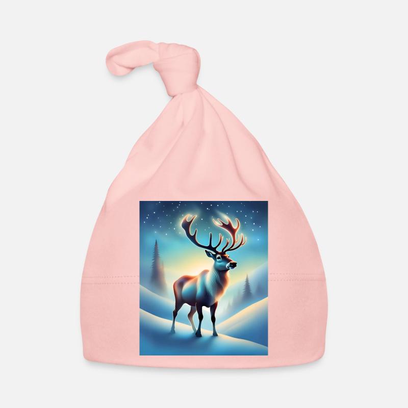 Magical winter night Organic Baby Cap