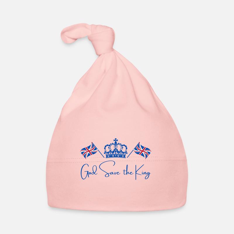 Couronnement du roi britannique Charles Angleterre Drapeau Bonnet bio Bébé