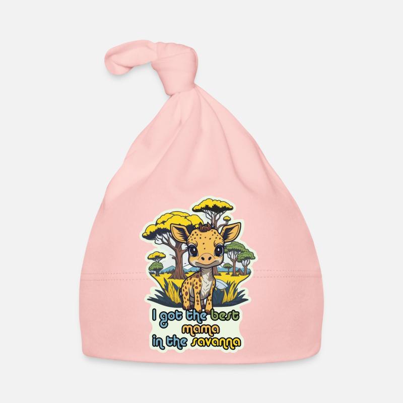 Giraffe Best Savanna Mama - 5000 - DIGITAL Baby Bio-Mütze