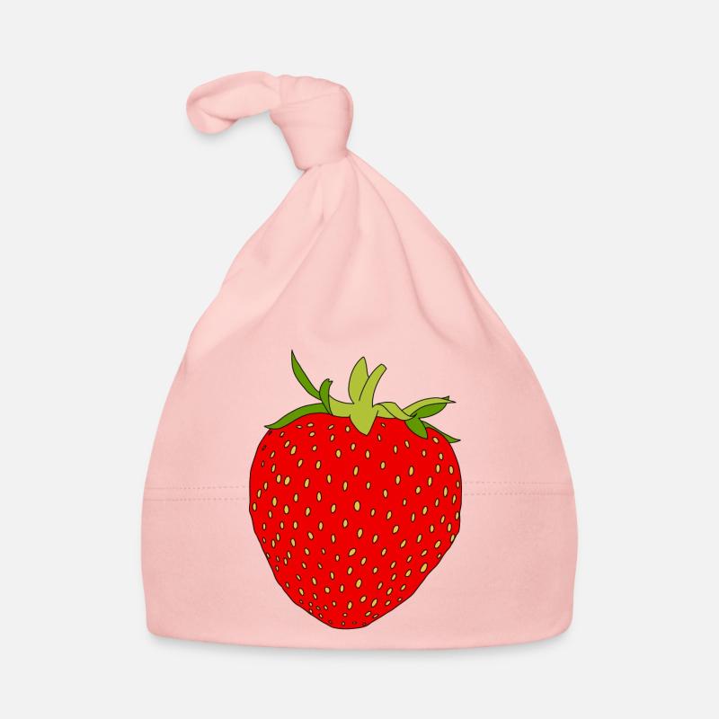 Erdbeere Baby Bio-Mütze