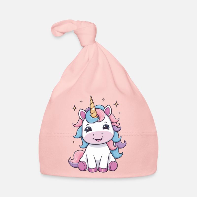 Mignon bébé licorne - Design magique Bonnet bio Bébé