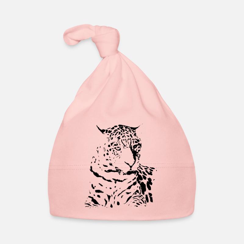 leopard schwarz Geschenke Geschenkidee Baby Bio-Mütze