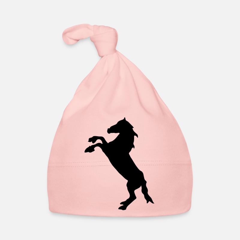 cheval - Bonnet bio Bébé - rose
