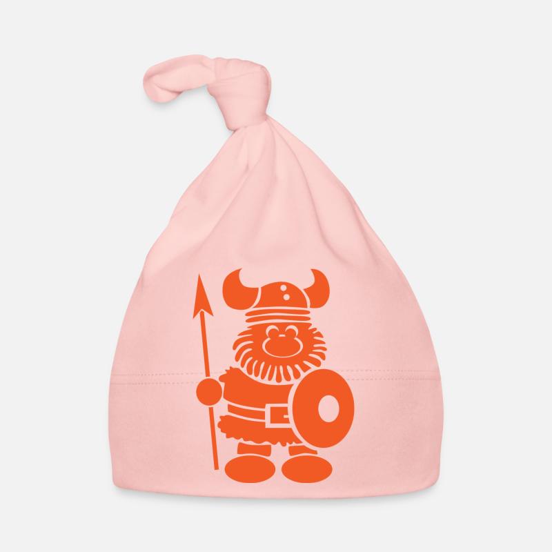Cadeau Viking disant Danemark Nord - Bonnet bio Bébé - rose