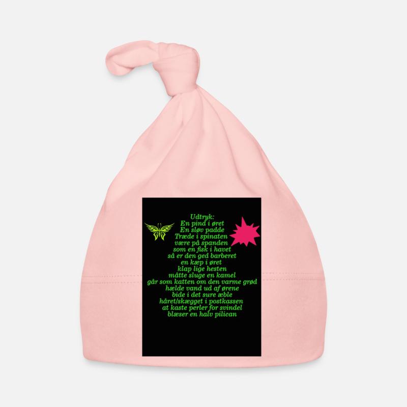 Espressioni danesi Cappellino ecologico per neonato