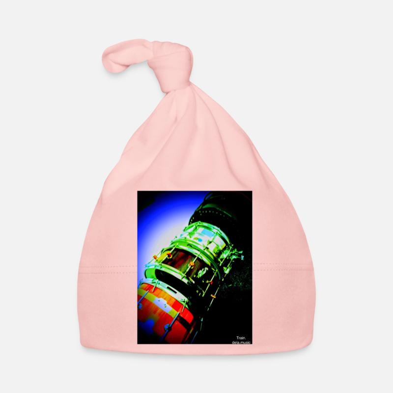 Train - Baby Bio-Mütze - Rosa