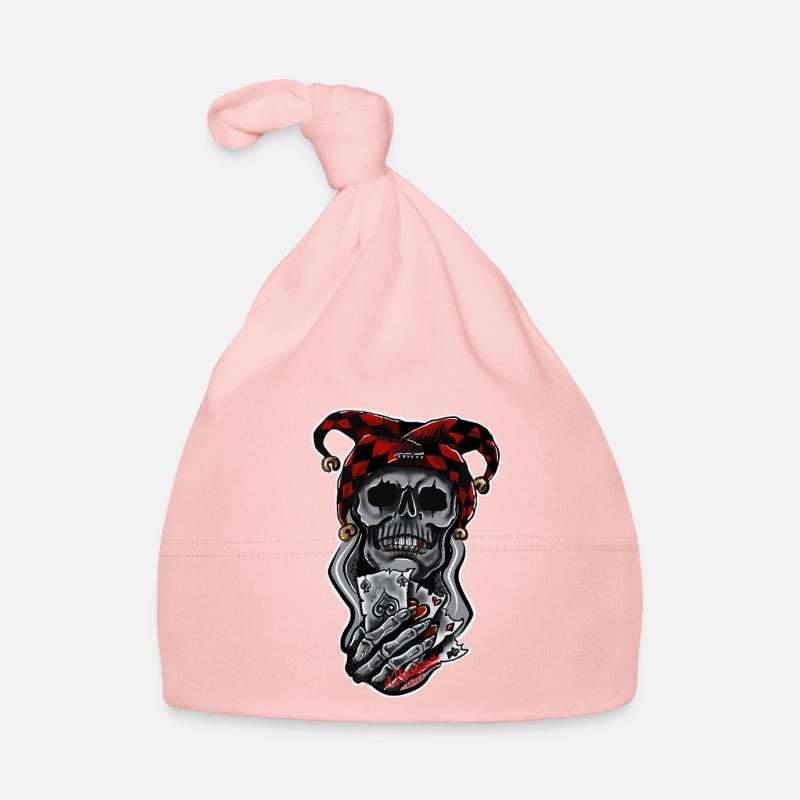 Harlekin/ Schädel/ Joker Baby Bio-Mütze