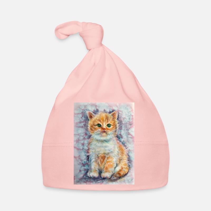 Petit chaton. Mastic. Bonnet bio Bébé