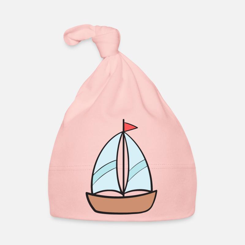 Boat Ship Sailing Ship Organic Baby Cap