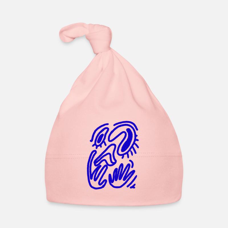 Abstract Face Baby Bio-Mütze
