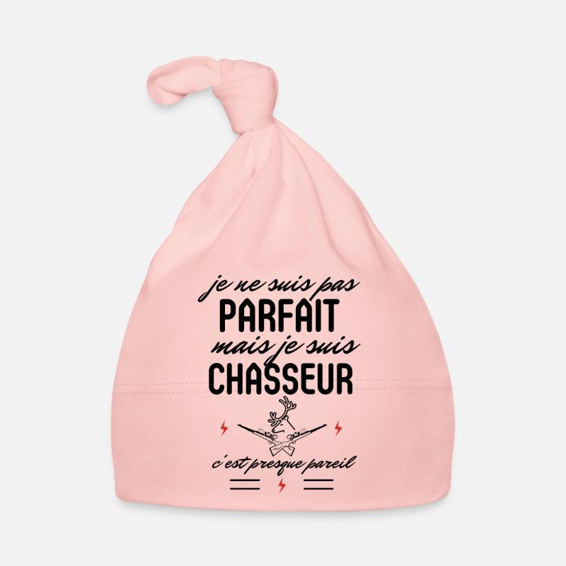 Pas parfait mais Chasseur - Bonnet bio Bébé - rose