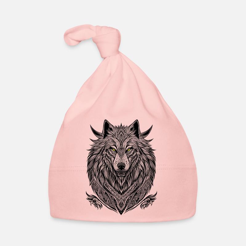 Loup blanc Bonnet bio Bébé
