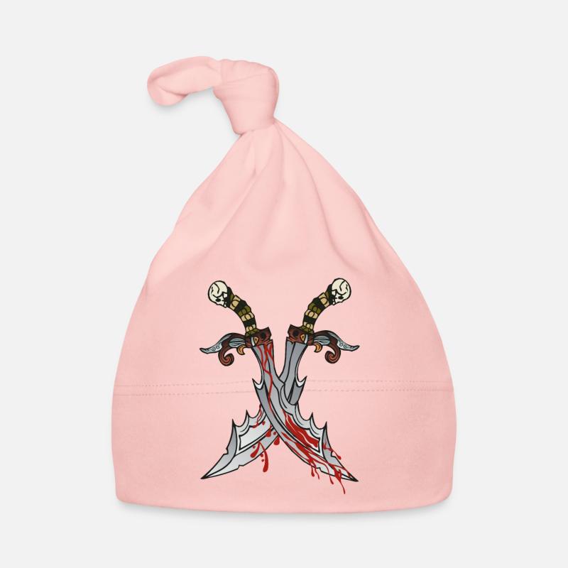 Dolchmesser Dolch Blut Desisn 4W Blut Baby Bio-Mütze