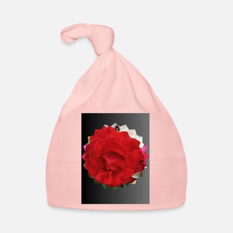 Rose en forme de soleil Bonnet bio Bébé