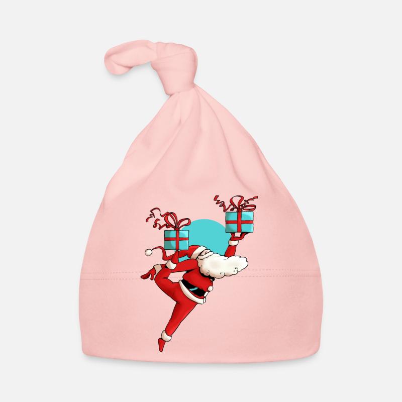 Tanzender Weihnachtsmann Baby Bio-Mütze