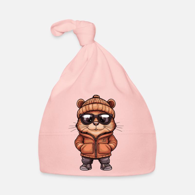Biber Cool Comic Baby Bio-Mütze