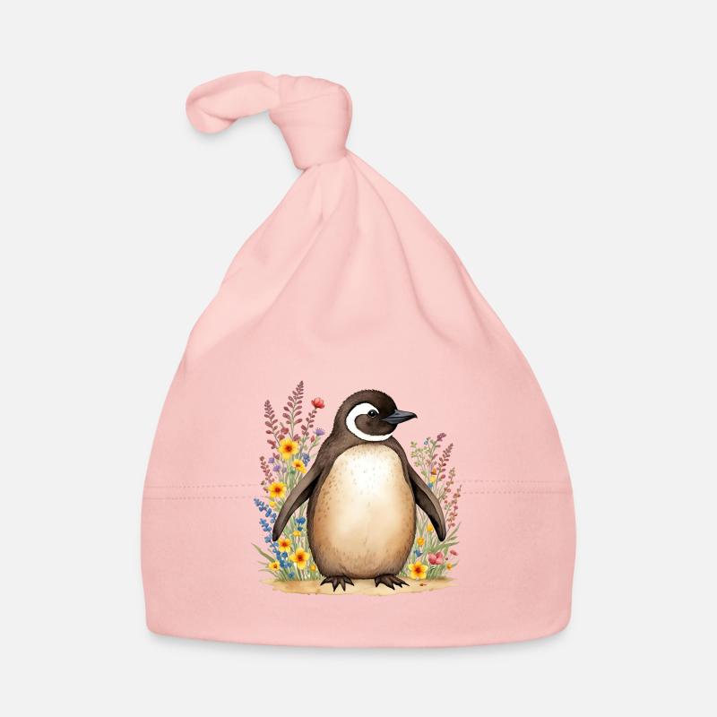 Pingouin mignon Bonnet bio Bébé