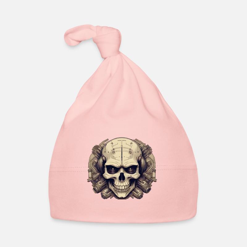 Bionic Skull - Comic Style Logo Organic Baby Cap