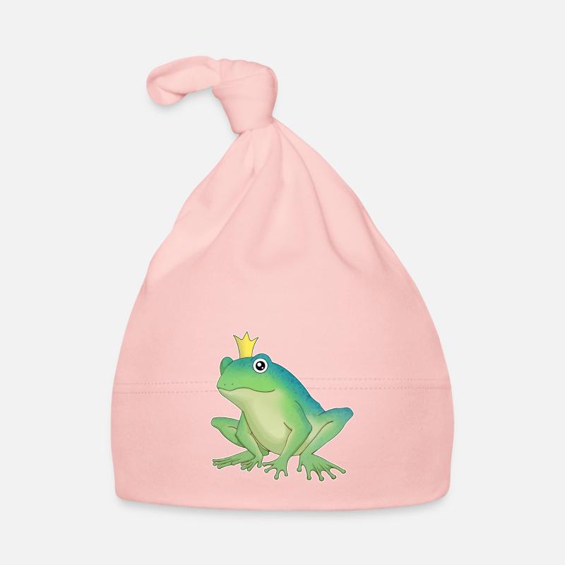 Froschkönig - Baby Bio-Mütze - Rosa