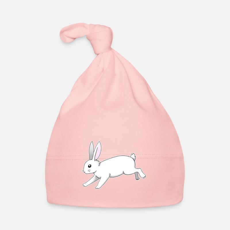 weißer Hase Baby Bio-Mütze