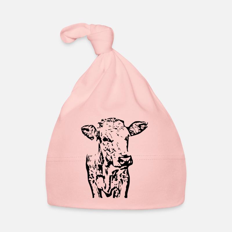 Personalized Cow T-Shirt for Farmers Gift Organic Baby Cap