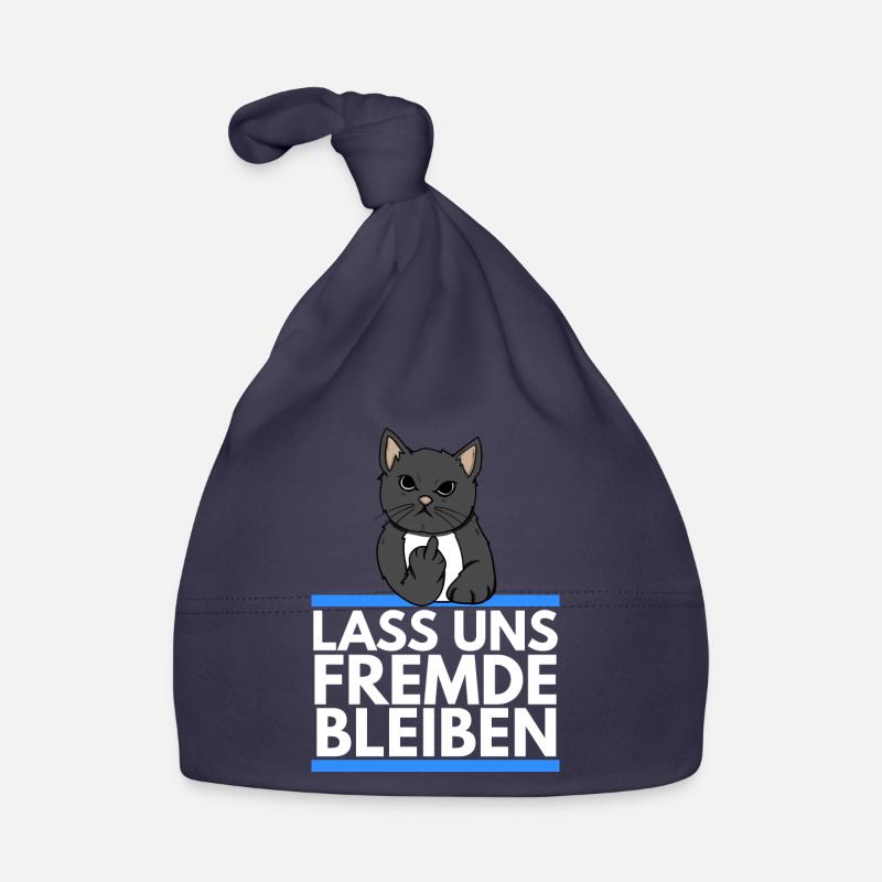 Hater Katze - Lass uns Fremde bleiben Baby Bio-Mütze