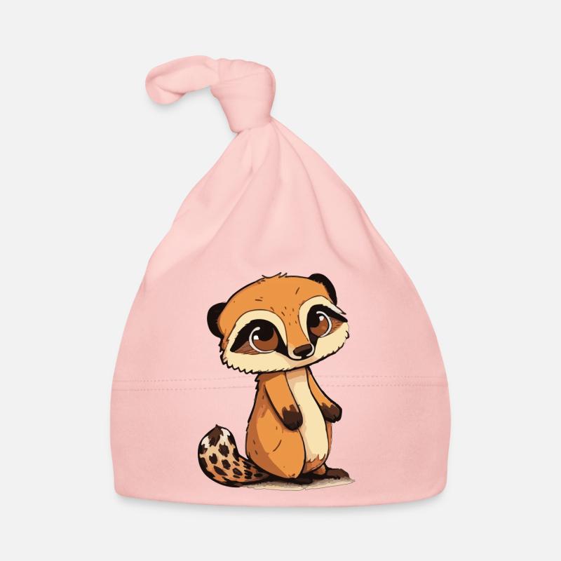Comic Cute Kawaii Sticker Erdmännchen Hörnchen Baby Bio-Mütze