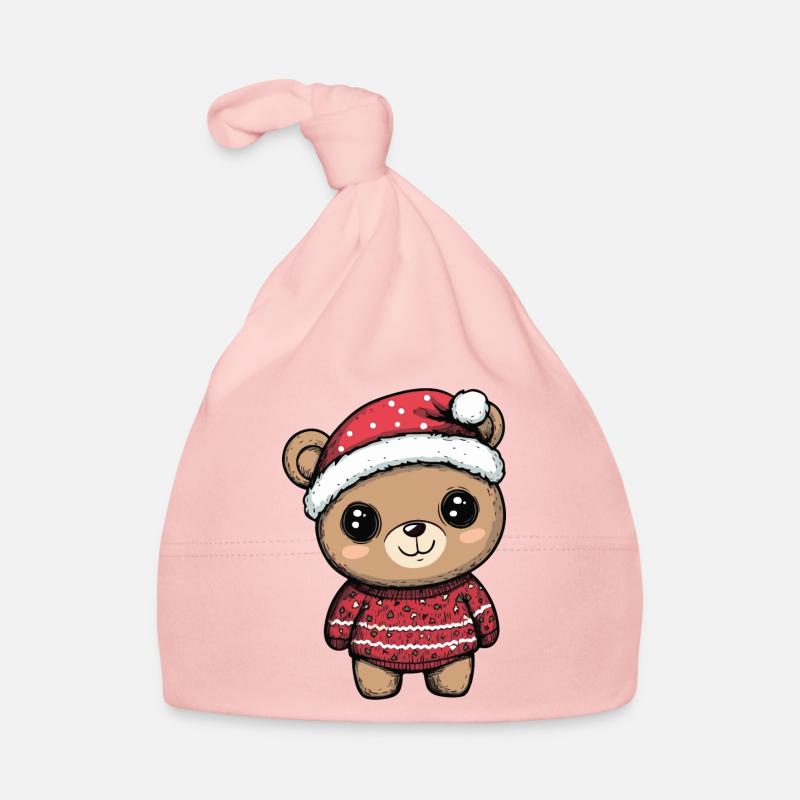 Bande dessinée de Noël ours Bonnet bio Bébé